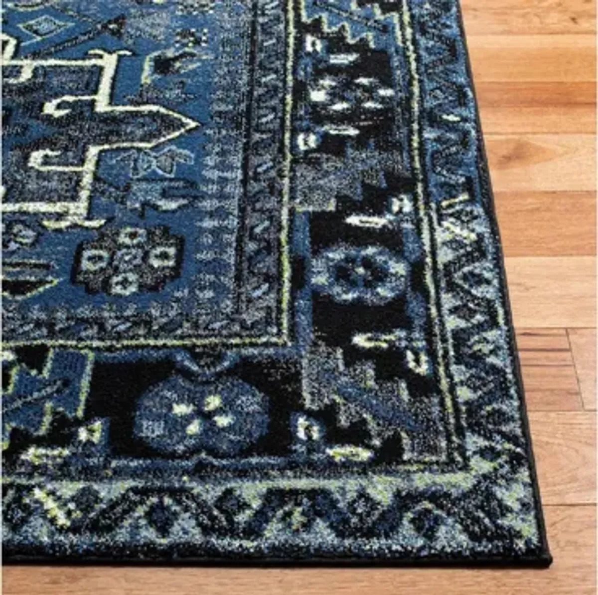 Darius Blue Area Rug Square