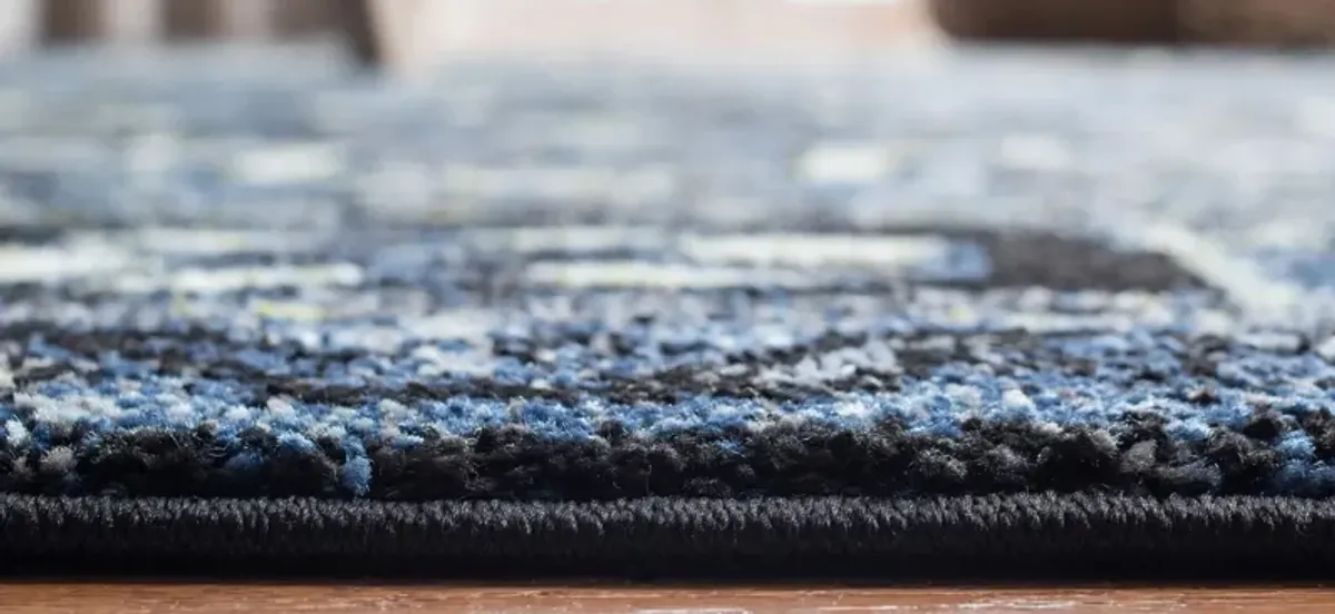 Darius Blue Area Rug Square