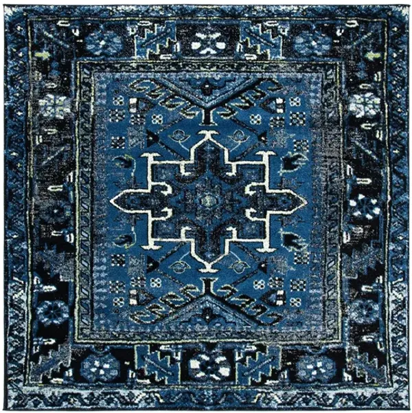 Darius Blue Area Rug Square