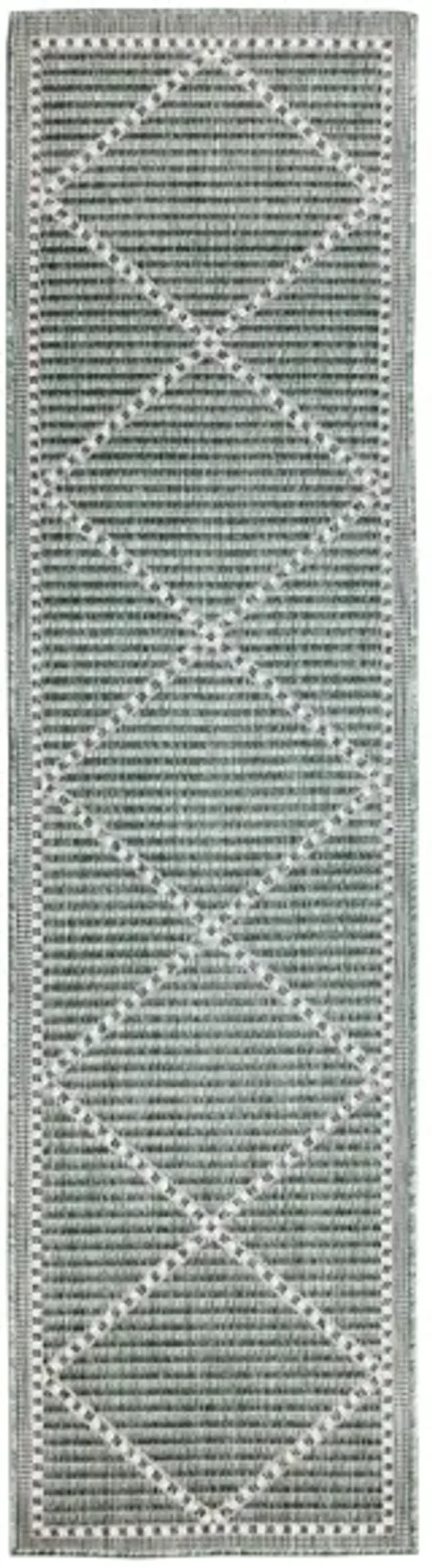 Liora Manne Malibu Checker Diamond Indoor/Outdoor Runner Rug