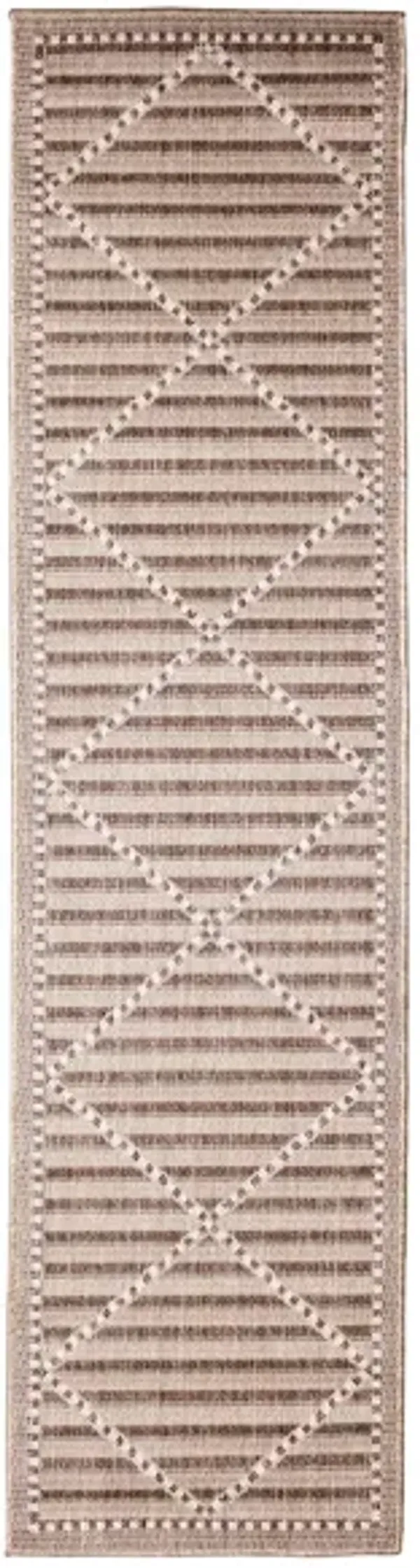 Liora Manne Malibu Checker Diamond Indoor/Outdoor Runner Rug