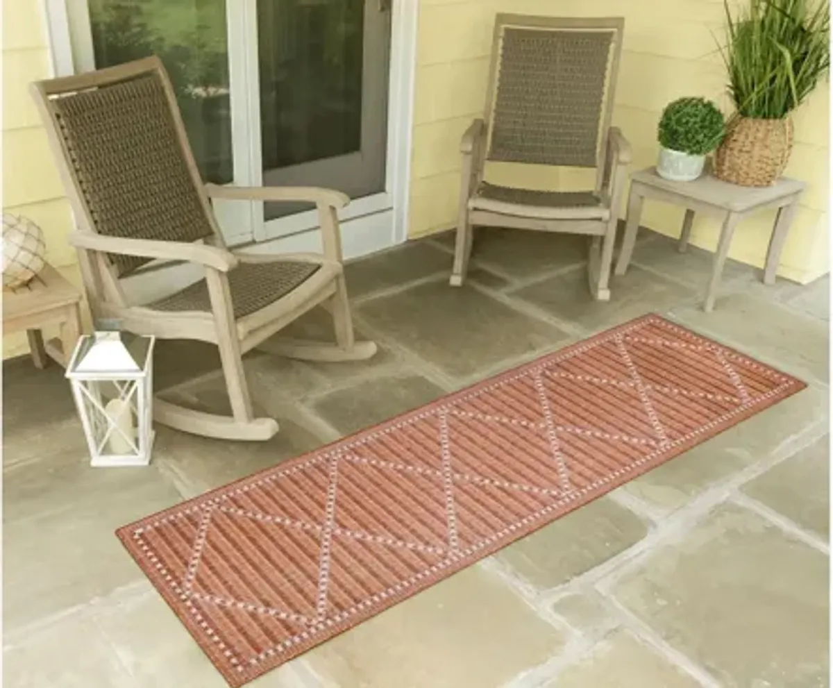 Liora Manne Malibu Checker Diamond Indoor/Outdoor Runner Rug