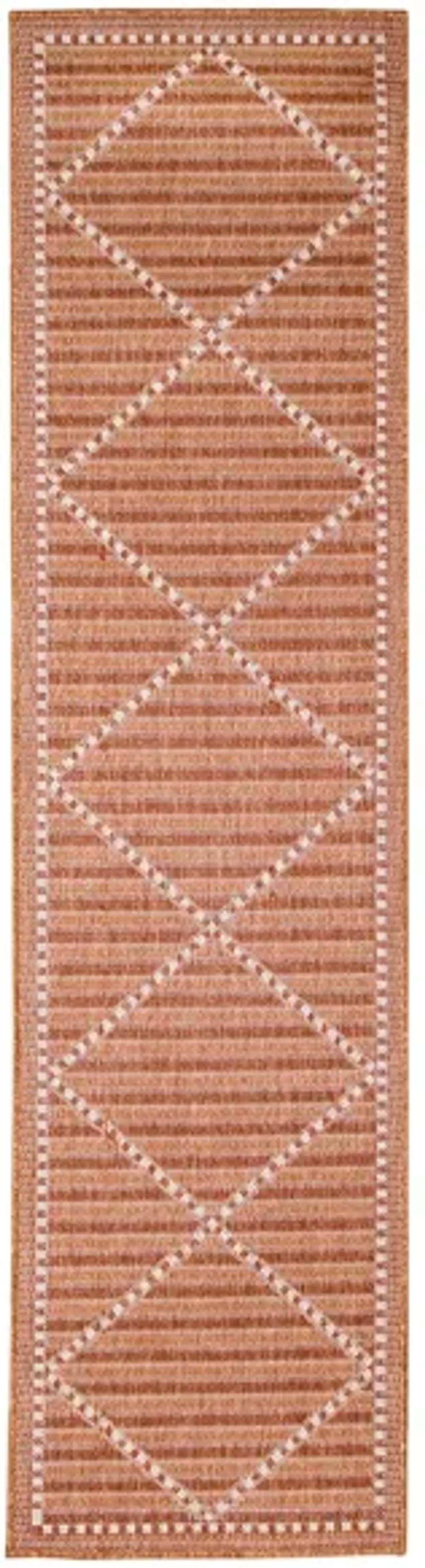 Liora Manne Malibu Checker Diamond Indoor/Outdoor Runner Rug