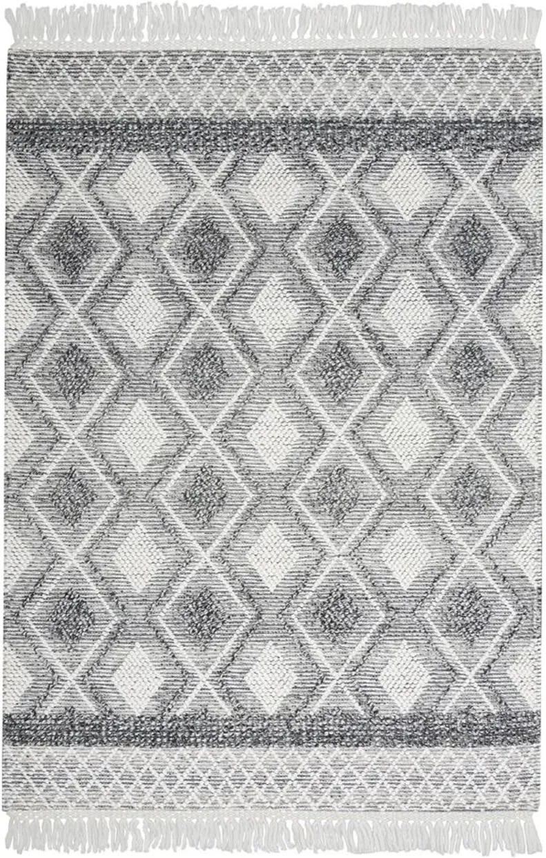 Nicole Curtis Harajuku Area Rug in Gray/Ivory by Nourison