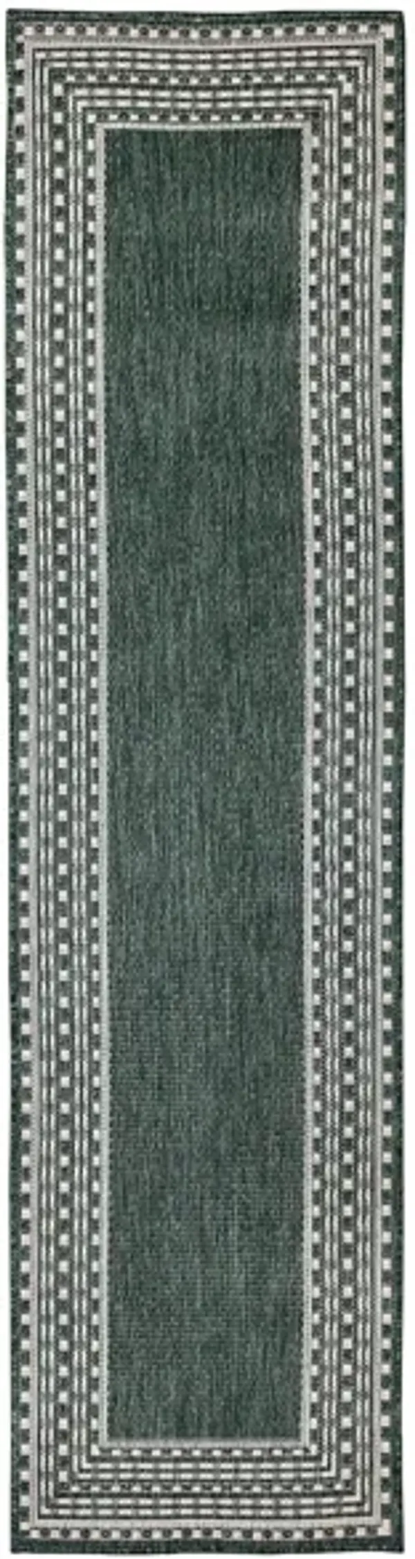 Liora Manne Malibu Etched Border Indoor/Outdoor Runner Rug