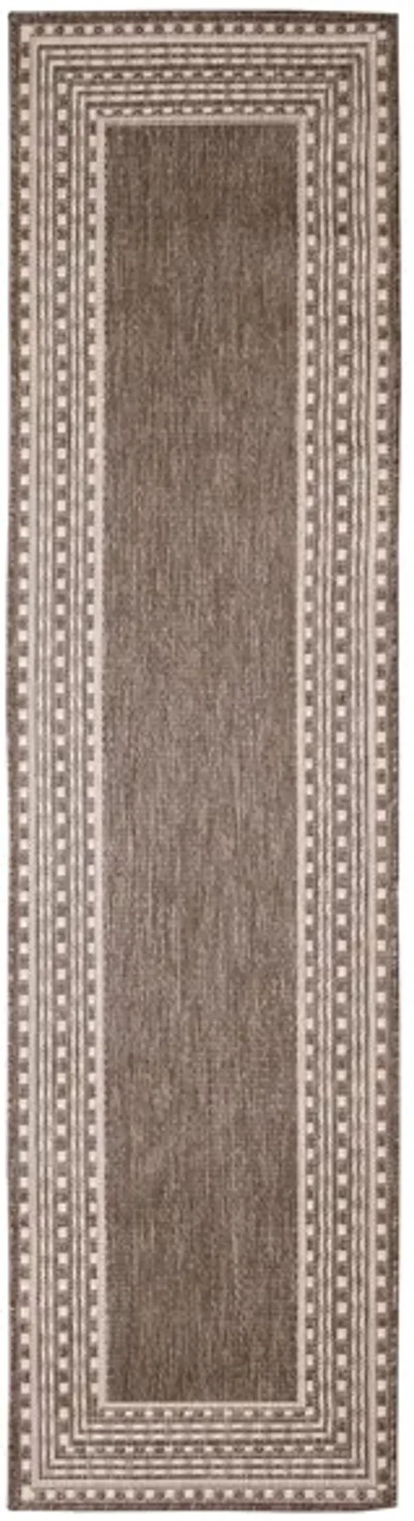 Liora Manne Malibu Etched Border Indoor/Outdoor Runner Rug