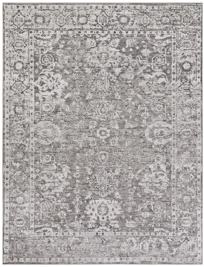 Monte Carlo Area Rug in Light Gray, Charcoal, White by Surya