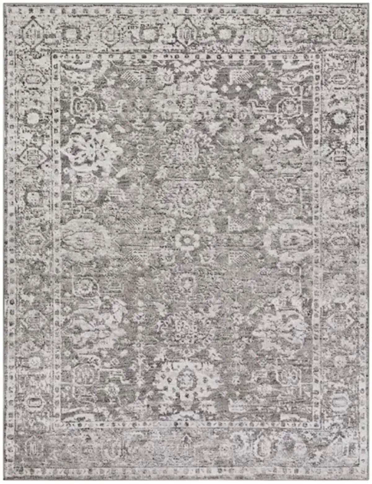 Monte Carlo Area Rug in Light Gray, Charcoal, White by Surya