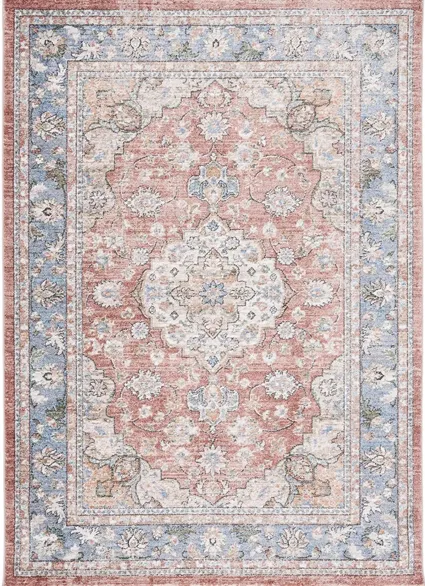 Jasmine Area Rug in Rust & Blue by Safavieh