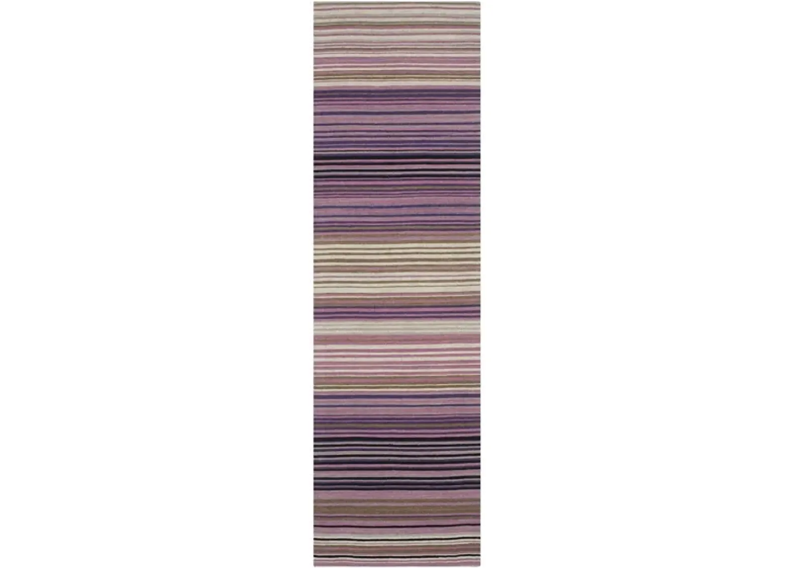 Marbella Runner Rug in White/Lilac by Safavieh