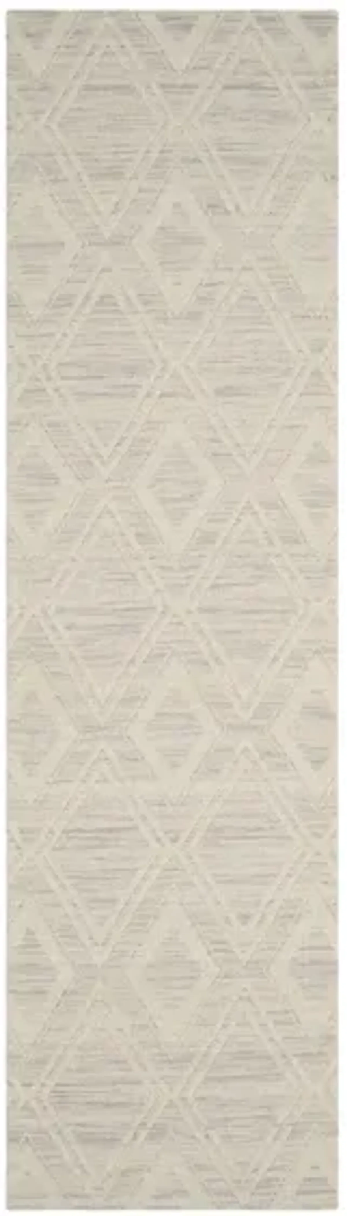 Marbella Runner Rug in Silver/Ivory by Safavieh