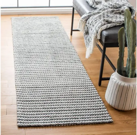Marbella Runner Rug in Charcoal/Ivory by Safavieh