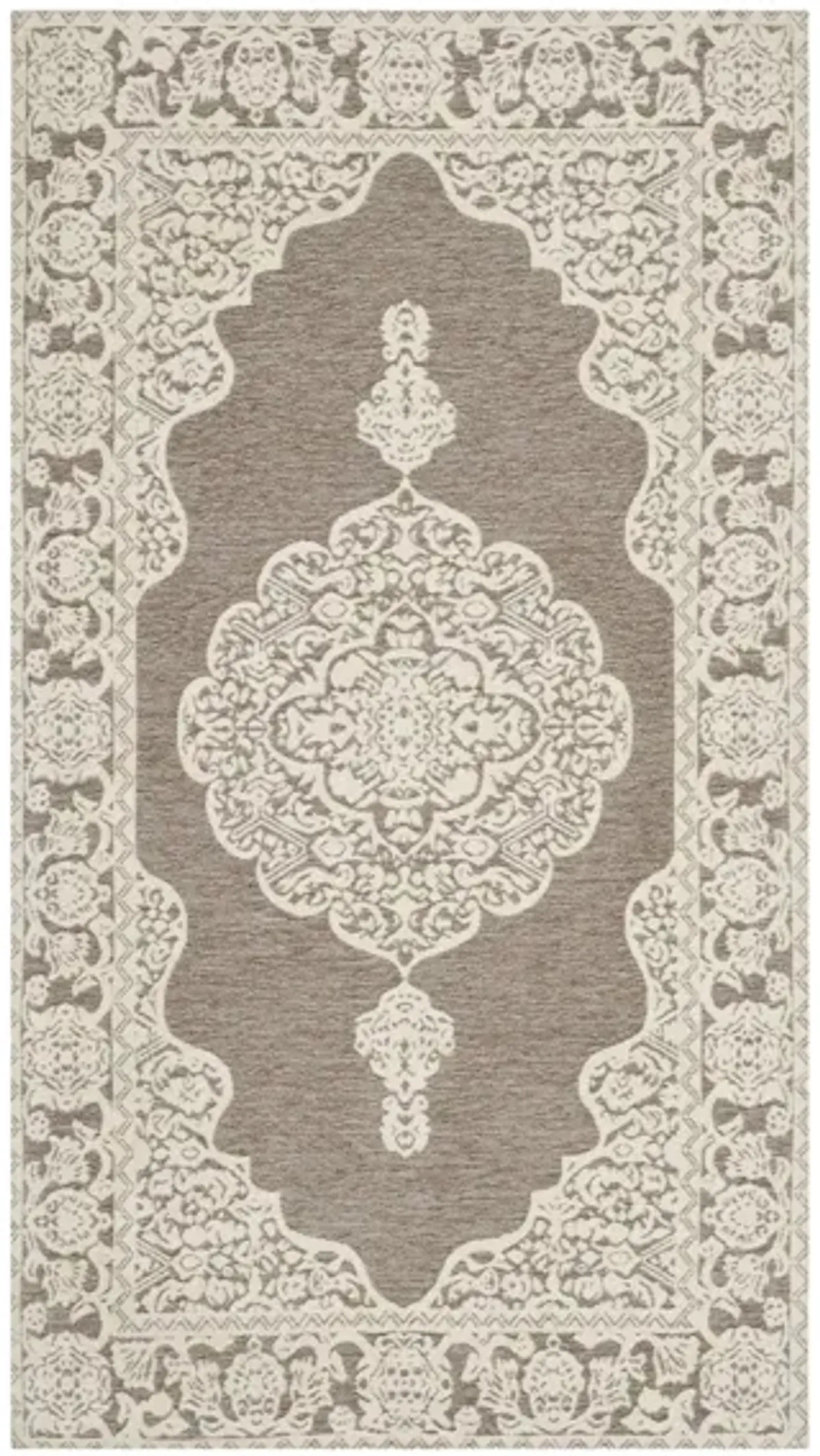 Marbella Runner Rug in Light Grey/Ivory by Safavieh