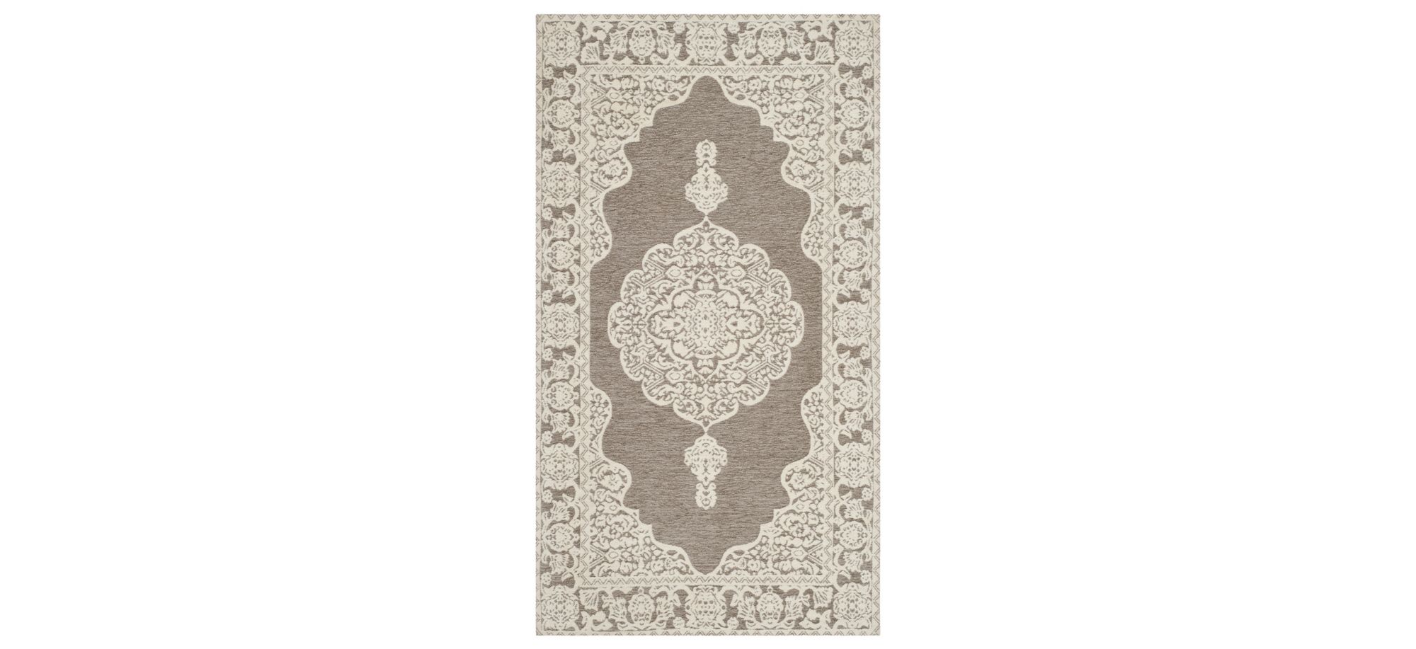 Marbella Runner Rug in Light Grey/Ivory by Safavieh