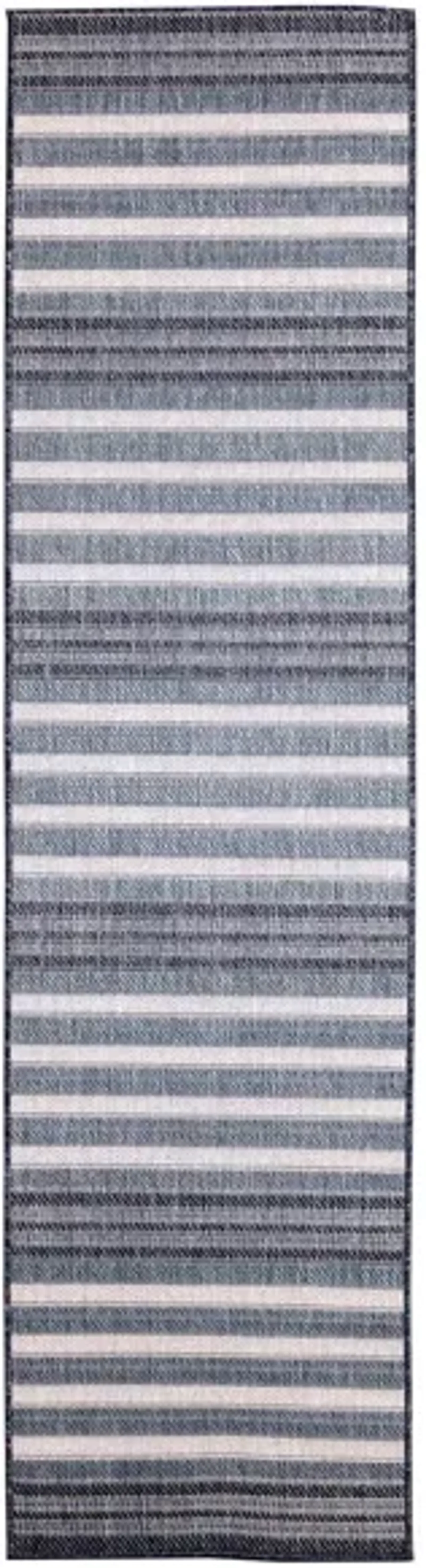 Liora Manne Malibu Faded Stripe Indoor/Outdoor Runner Rug