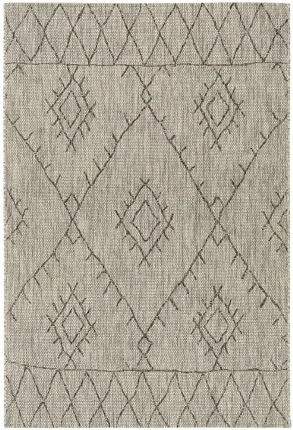 Eagean Indoor/Outdoor Area Rug in Black/ Taupe by Surya