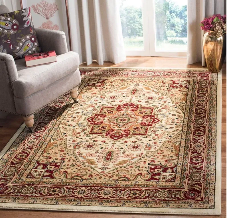 Mercia Area Rug in Ivory / Red by Safavieh