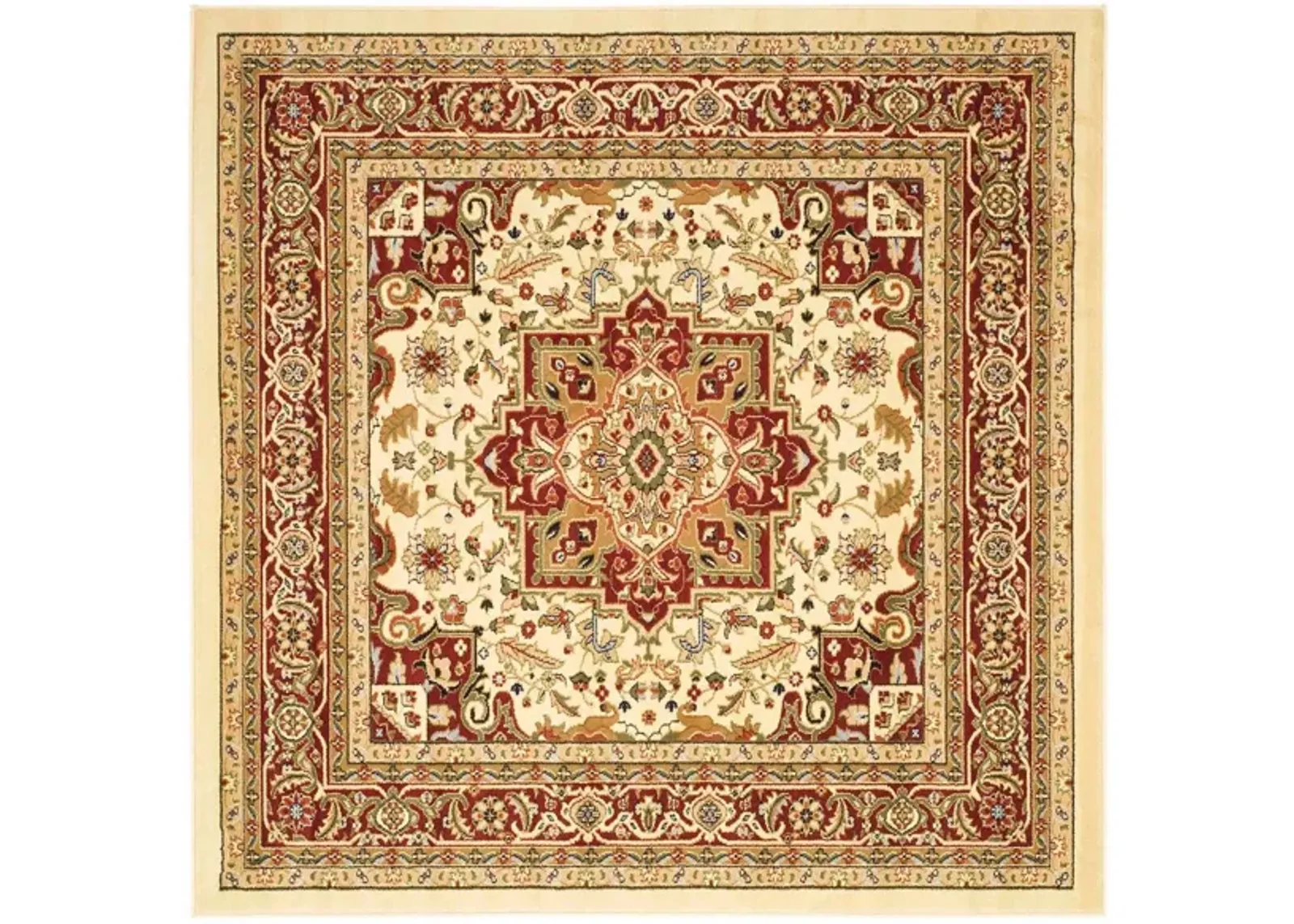 Mercia Area Rug in Ivory / Red by Safavieh