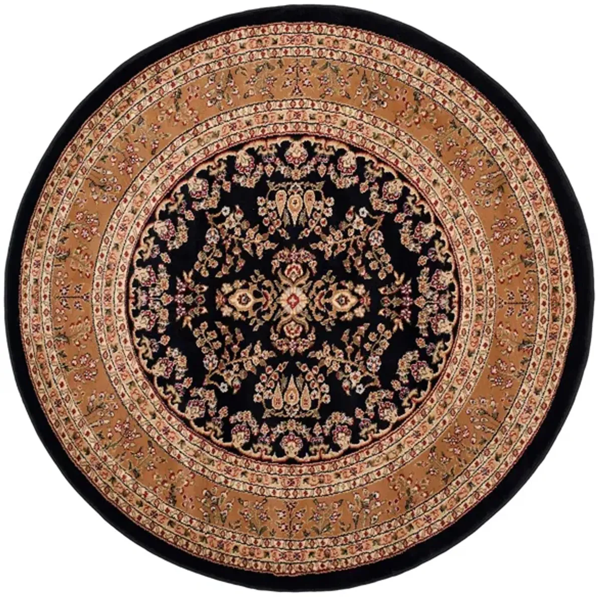 Anglia Area Rug in Black / Tan by Safavieh