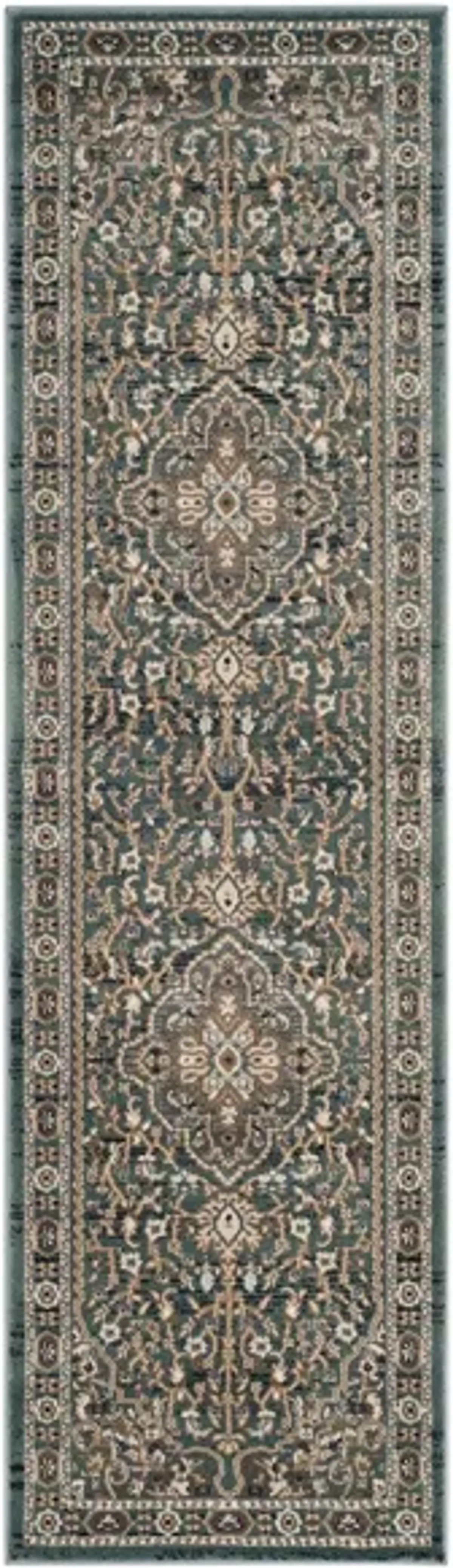 Mortimer Runner Rug in Teal / Gray by Safavieh