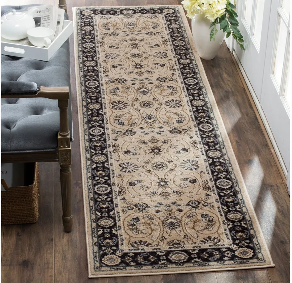 Charnwood Runner Rug in Light Beige / Anthracite by Safavieh