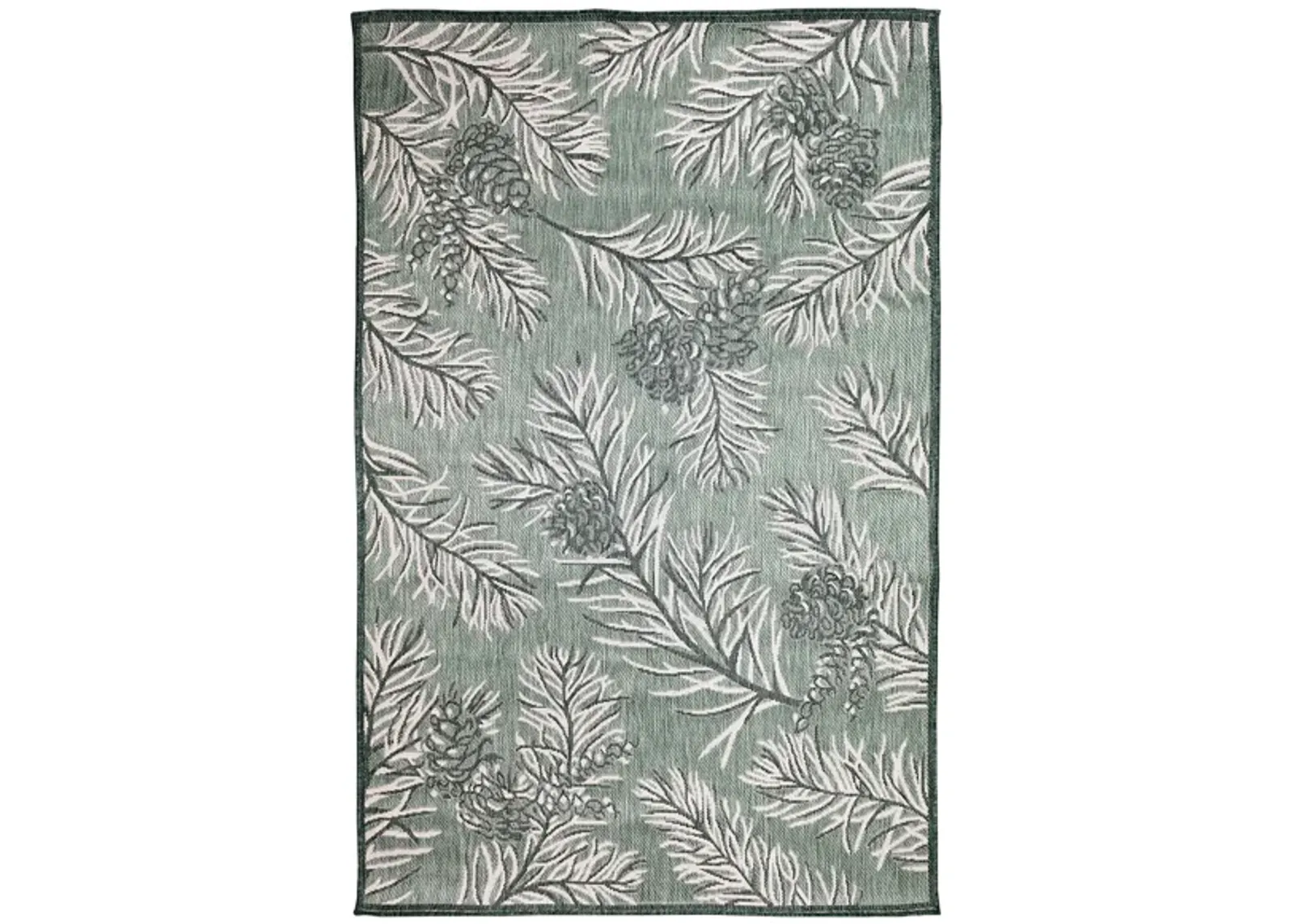 Liora Manne Malibu Pine Indoor/Outdoor Runner Rug in Green by Trans-Ocean Import Co Inc