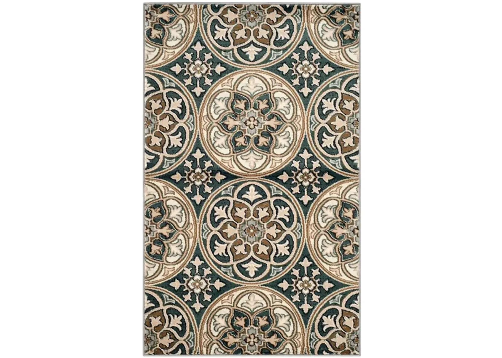 Rockingham Area Rug in Slate Blue / Beige by Safavieh