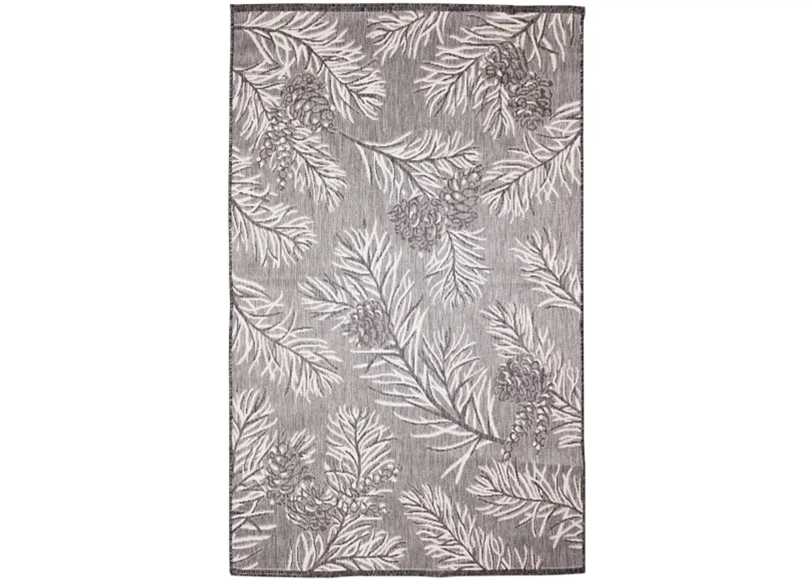 Liora Manne Malibu Pine Indoor/Outdoor Runner Rug in Charcoal by Trans-Ocean Import Co Inc