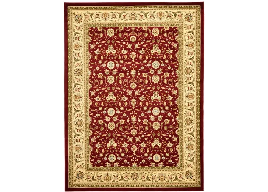 Wimbledon Area Rug in Red / Ivory by Safavieh