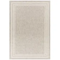 Eagean Bordered Indoor/Outdoor Area Rug in Oatmeal, Gray, Light Beige, Taupe by Surya