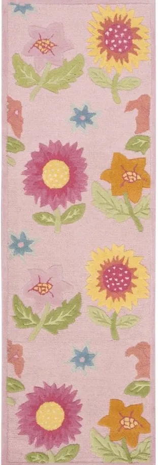 Lilliana Kid's Rug in Pink/Pink by Safavieh