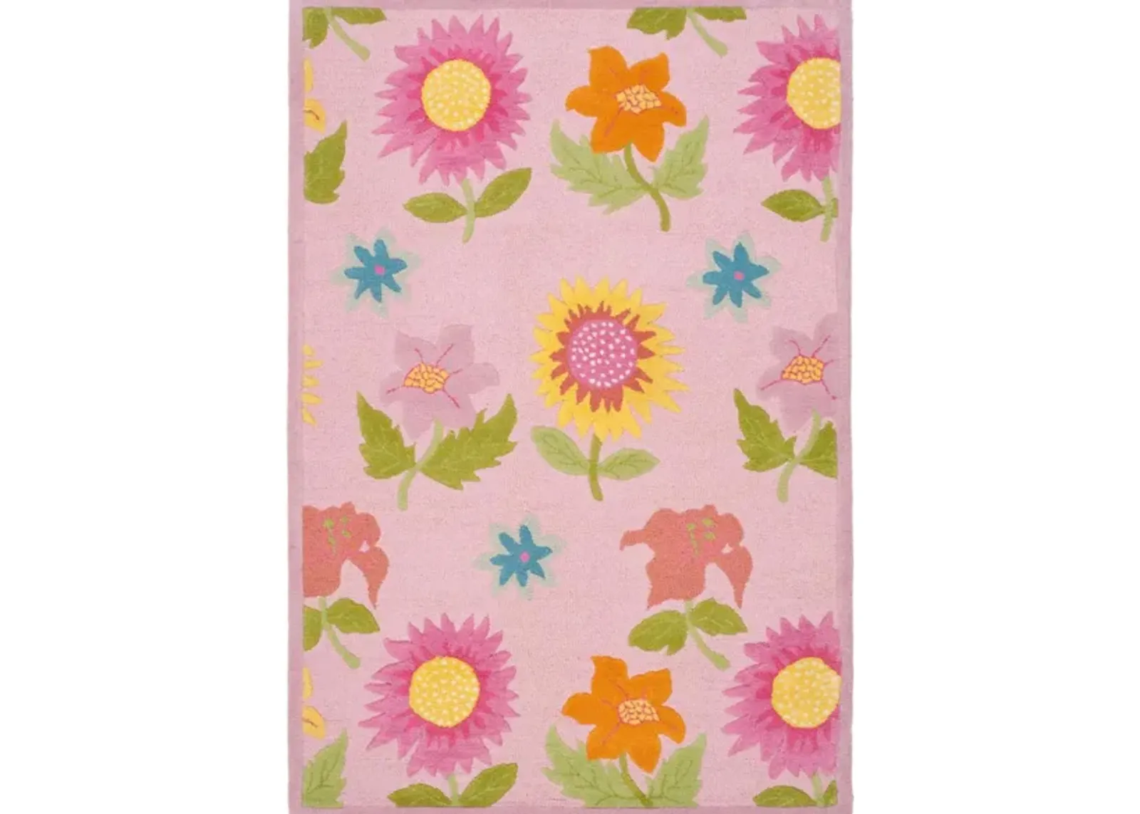 Lilliana Kid's Rug in Pink/Pink by Safavieh