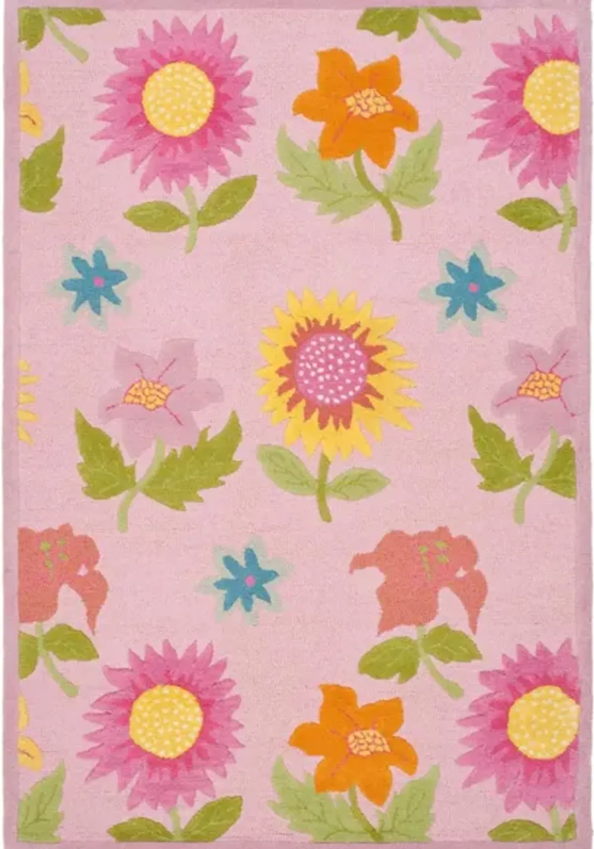 Lilliana Kid's Rug in Pink/Pink by Safavieh