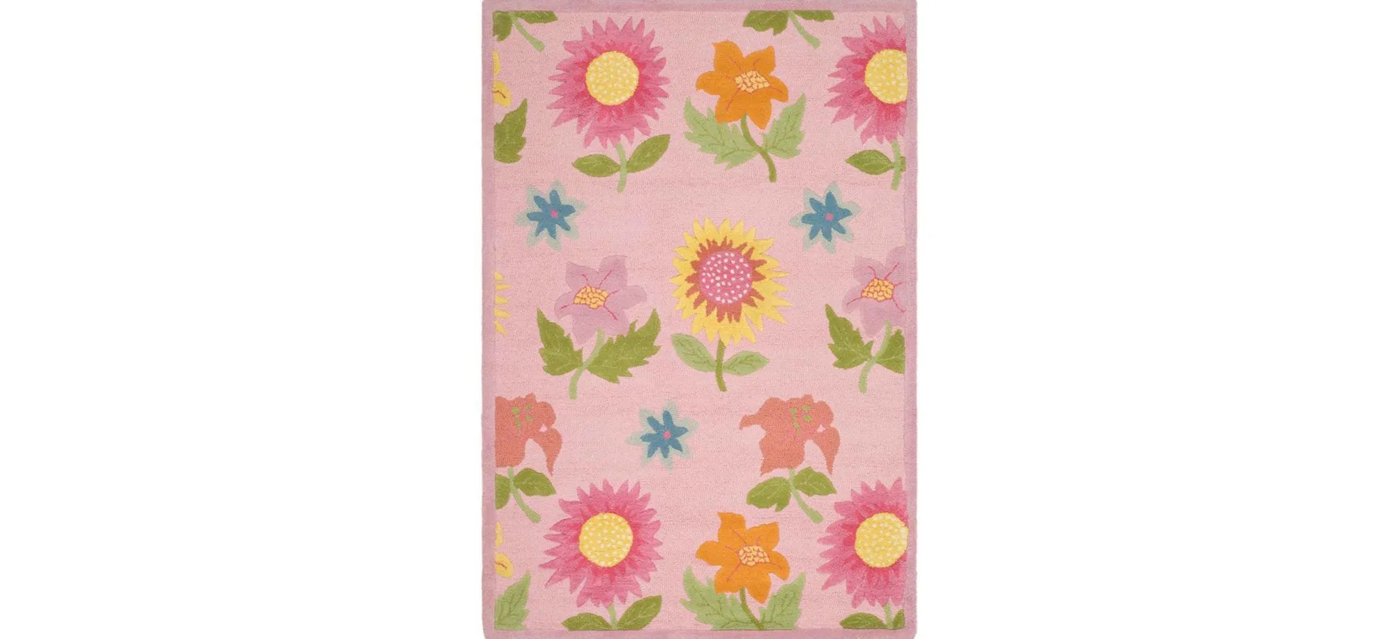 Lilliana Kid's Rug in Pink/Pink by Safavieh