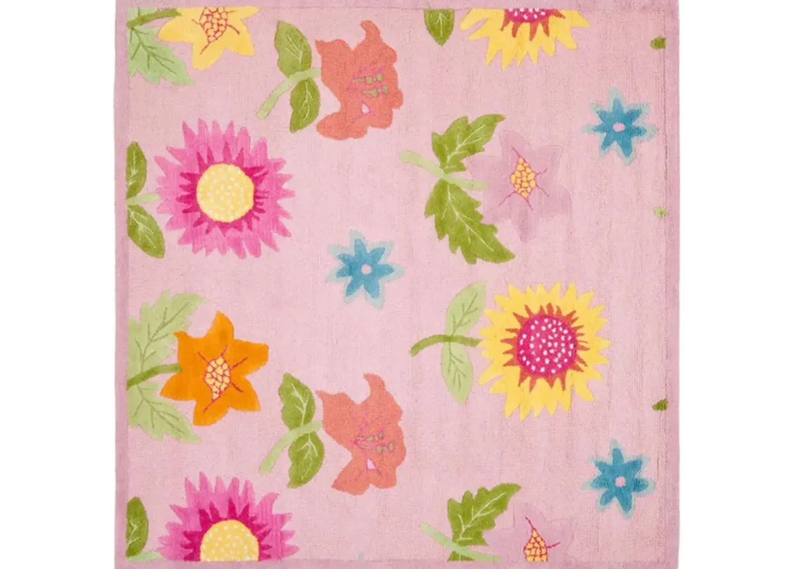 Lilliana Kid's Rug in Pink/Pink by Safavieh