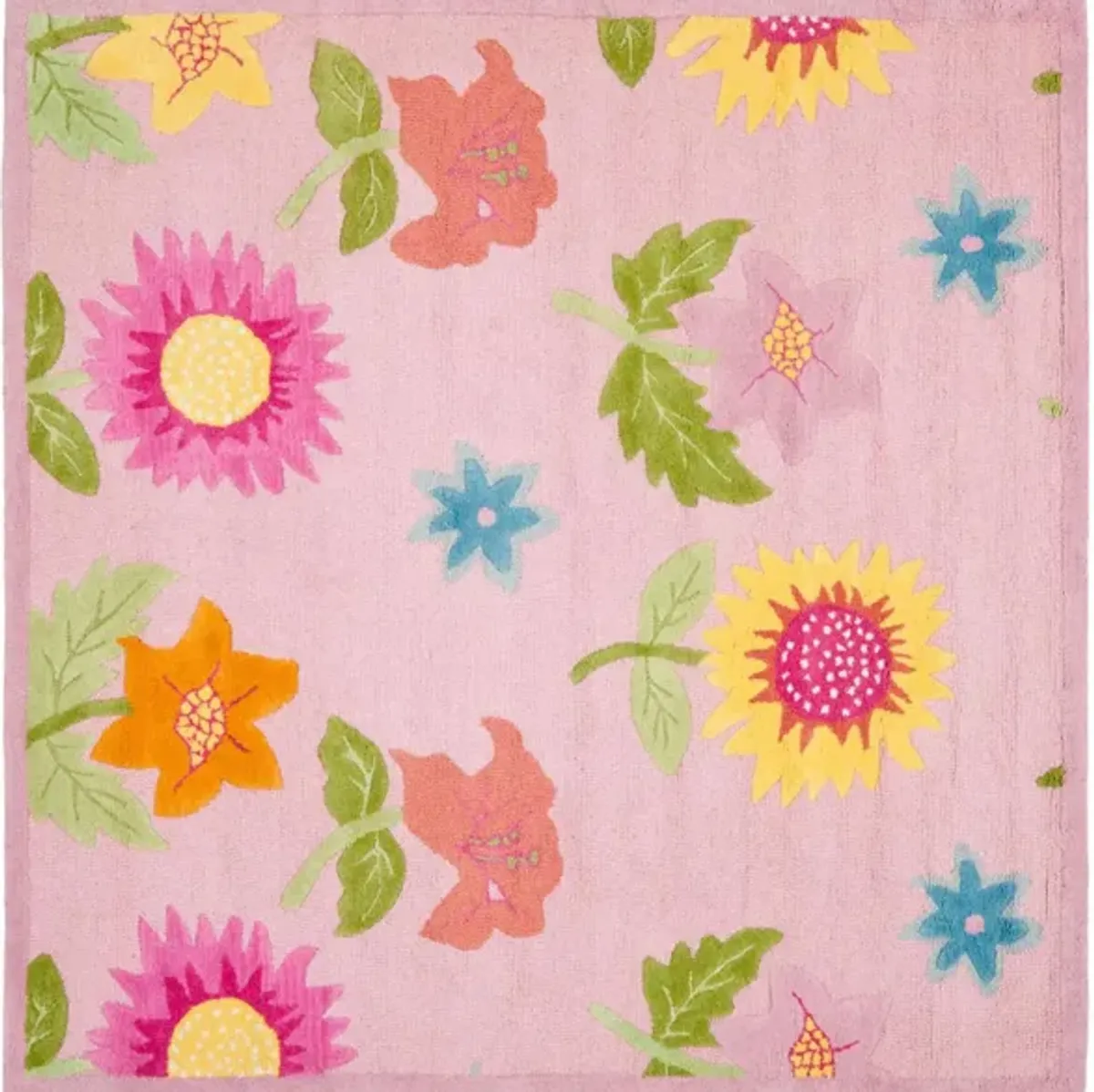 Lilliana Kid's Rug in Pink/Pink by Safavieh