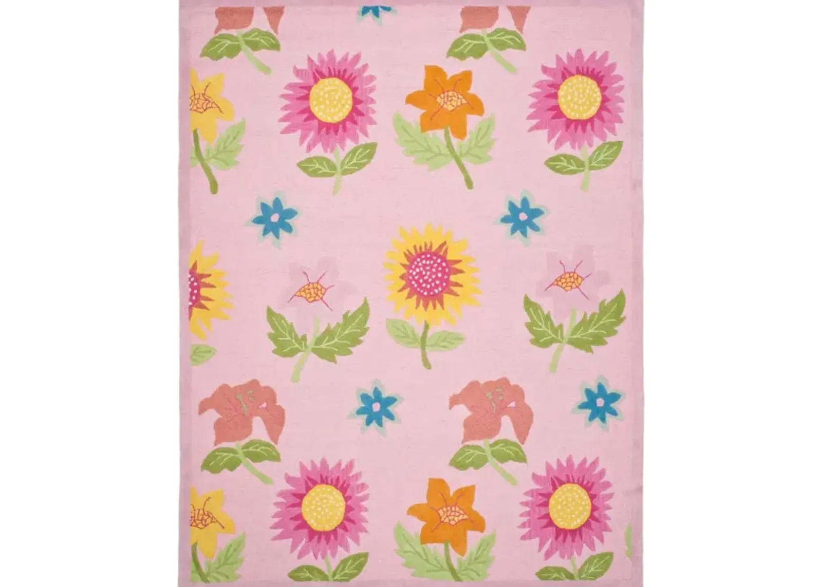 Lilliana Kid's Rug in Pink/Pink by Safavieh