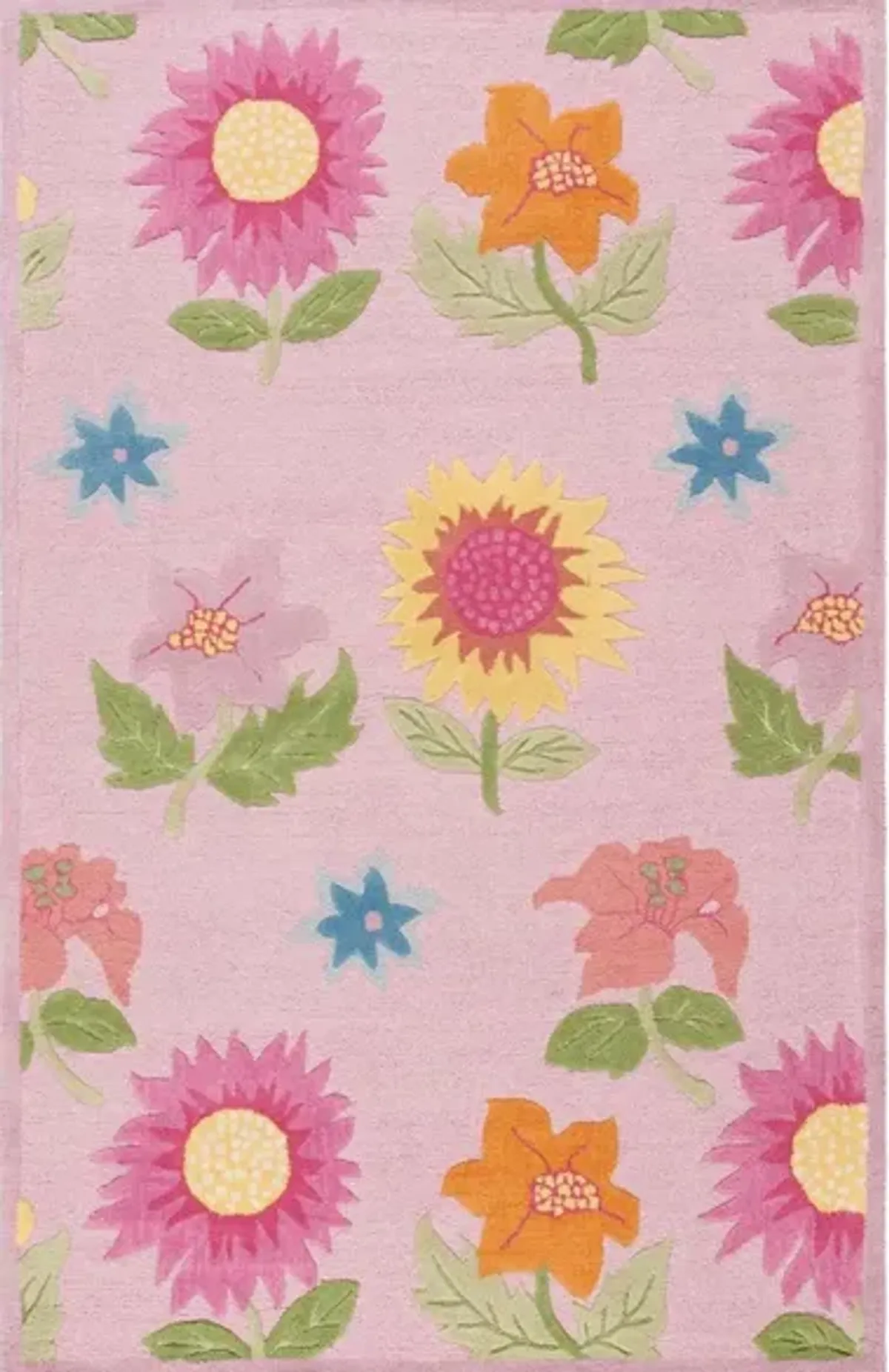 Lilliana Kid's Rug in Pink/Pink by Safavieh