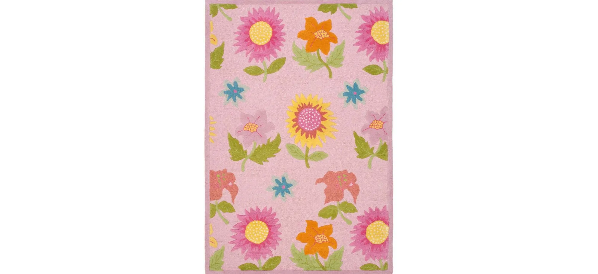 Lilliana Kid's Rug in Pink/Pink by Safavieh