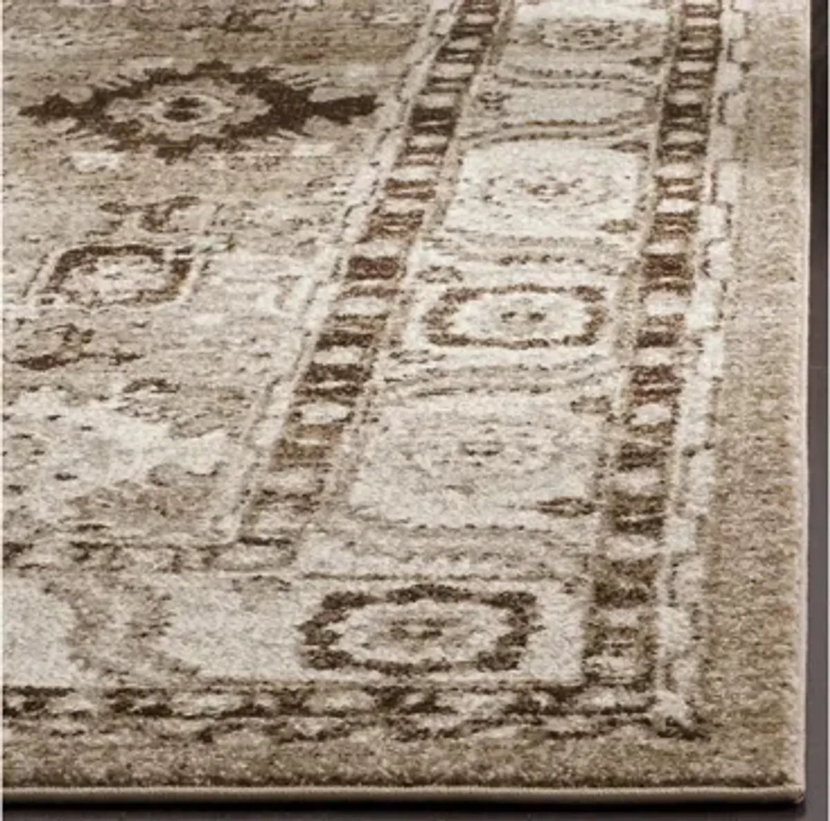 Avicenna Taupe Runner Rug