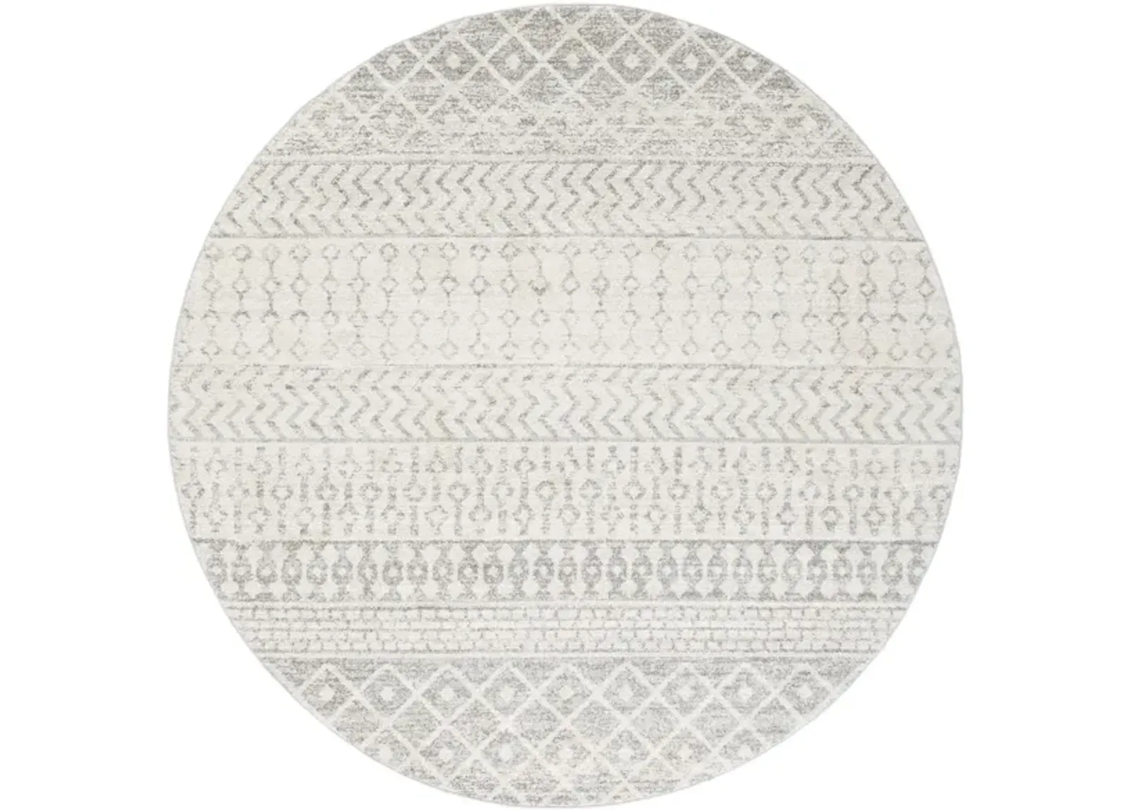 Elaziz Area Rug in Light Gray, Medium Gray, White by Surya