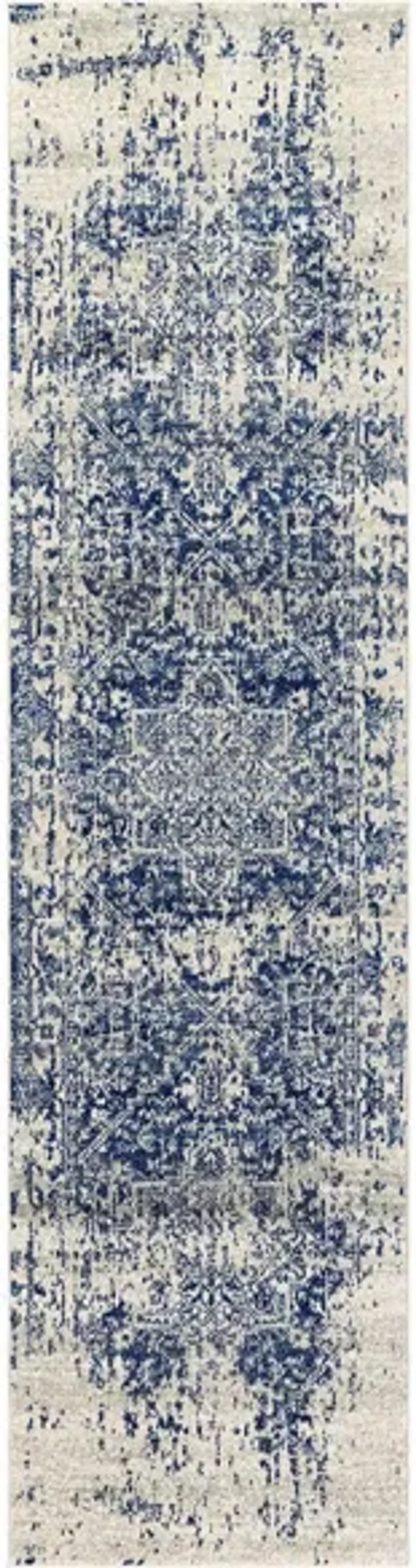 Harput Rug in Dark Blue, Light Gray, Beige by Surya