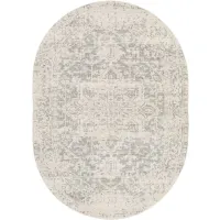 Harput Oval Rug in Charcoal, Light Gray, Beige by Surya