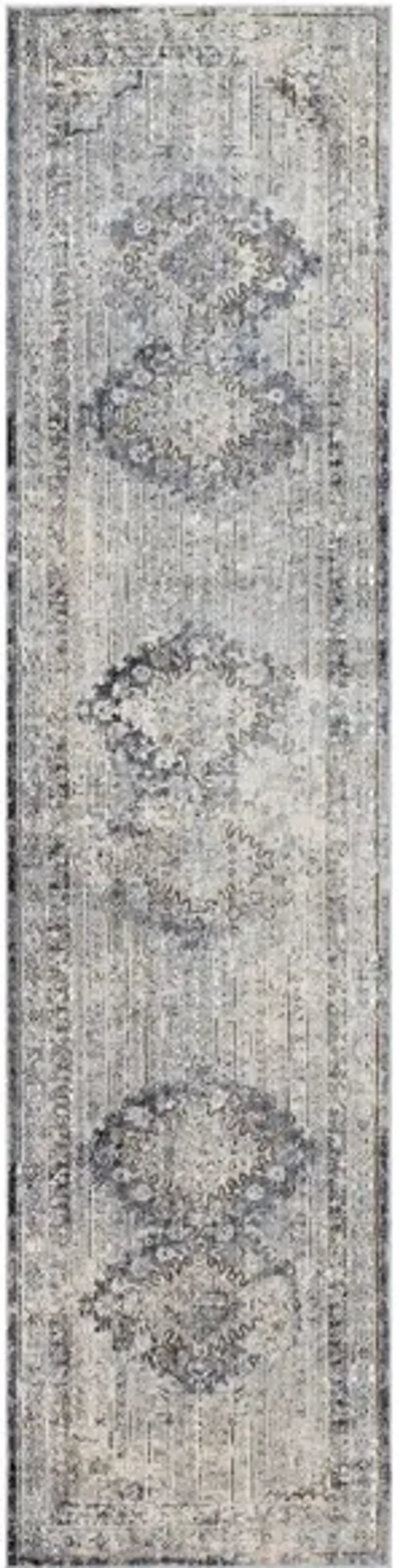 Liverpool Rug in Charcoal, Medium Gray, Silver Gray, White, Ivory, Camel by Surya