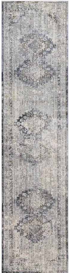 Liverpool Rug in Charcoal, Medium Gray, Silver Gray, White, Ivory, Camel by Surya