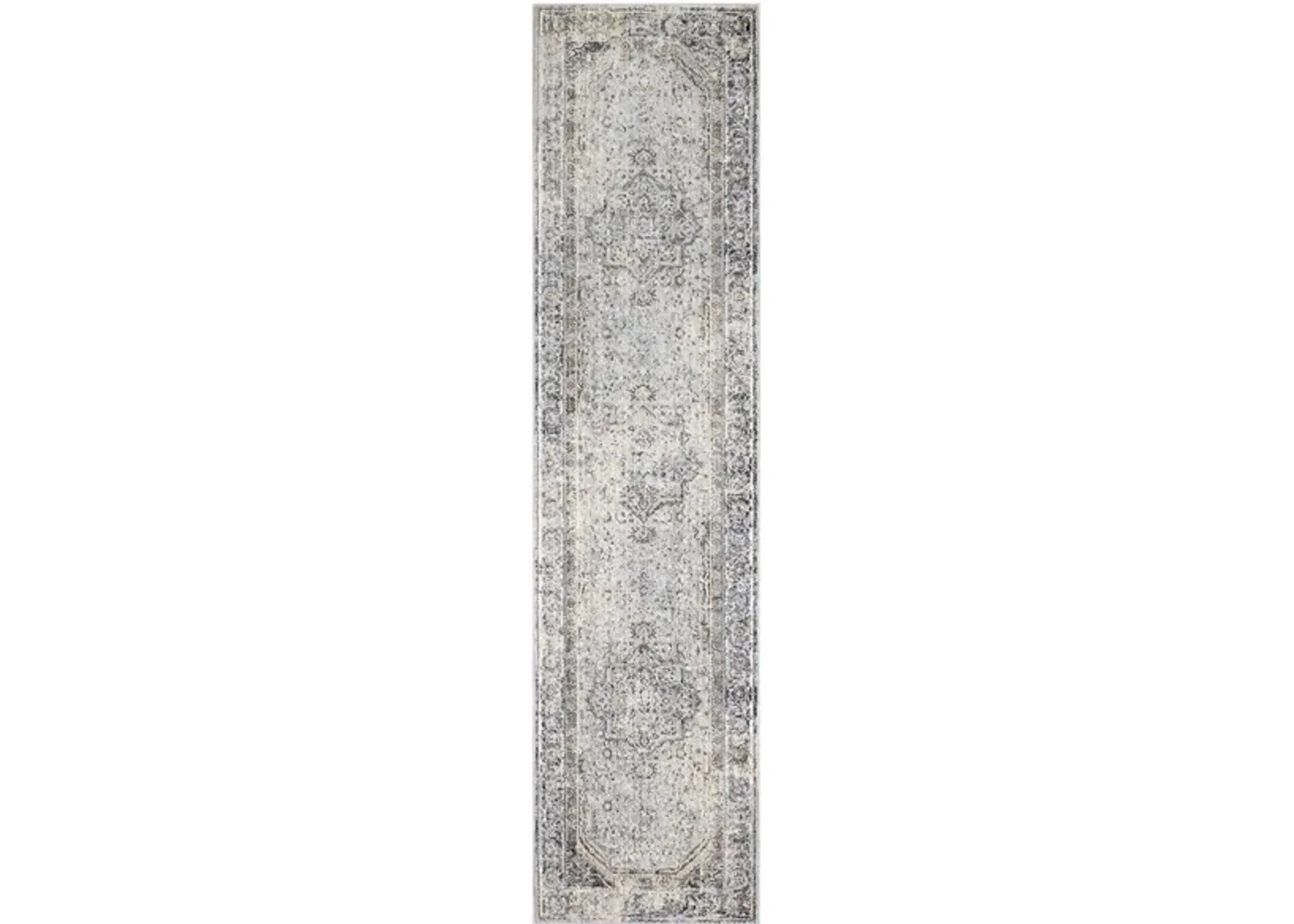 Liverpool Rug in Charcoal, Medium Gray, Silver Gray, White, Ivory, Camel by Surya