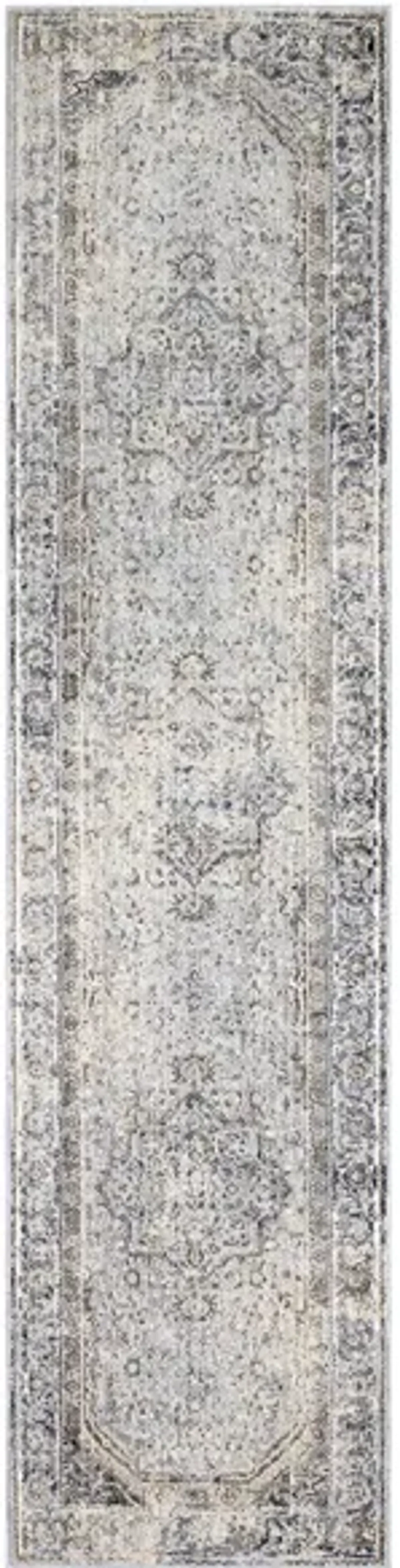 Liverpool Rug in Charcoal, Medium Gray, Silver Gray, White, Ivory, Camel by Surya