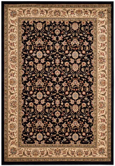 Dorset Area Rug in Black / Ivory by Safavieh