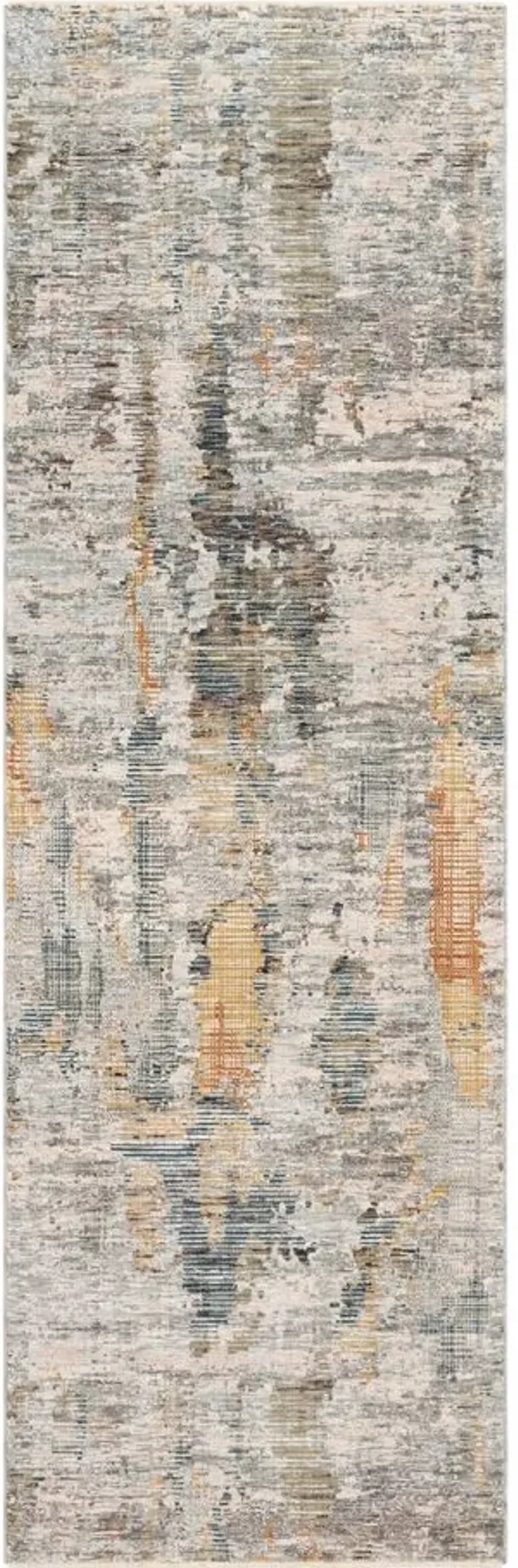 Presidential Mirage Rug in Lime, Peach, Burnt Orange, Pale Blue, Bright Blue, Ivory, Butter, Medium Gray, Charcoal by Surya