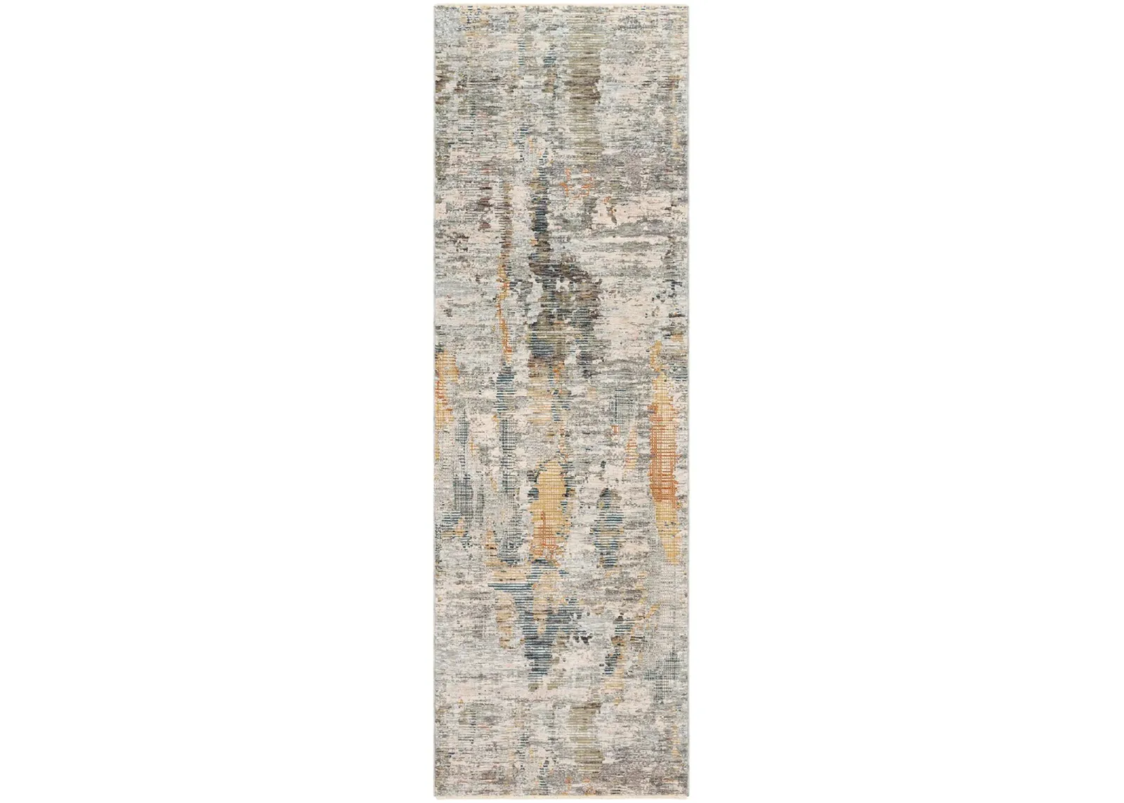 Presidential Mirage Rug in Lime, Peach, Burnt Orange, Pale Blue, Bright Blue, Ivory, Butter, Medium Gray, Charcoal by Surya